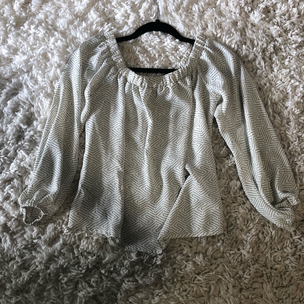 Off-the-shoulder blouse